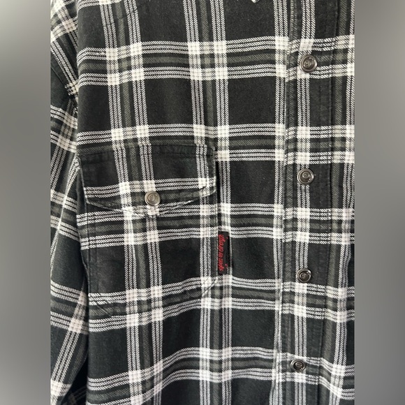 Speed & Strength Black Nine Kevlar Aramid Reinforced Black Plaid Moto Shirt - Picture 4 of 15